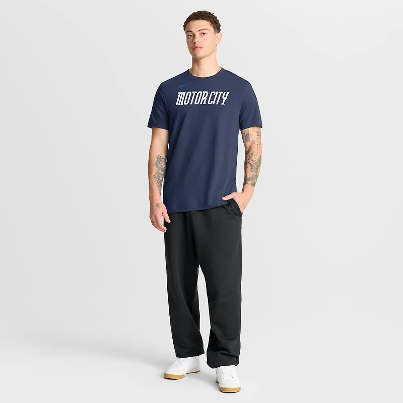 Men's Nike Navy Detroit Tigers City Connect Large Logo T-Shirt