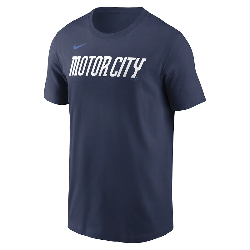 Men's Nike Navy Detroit Tigers City Connect Large Logo T-Shirt