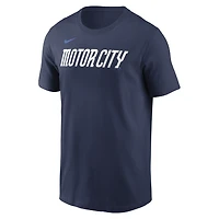 Men's Nike Navy Detroit Tigers City Connect Large Logo T-Shirt