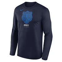 Men's Nike Navy Detroit Tigers City Connect Legend Dri-FIT Long Sleeve T-Shirt