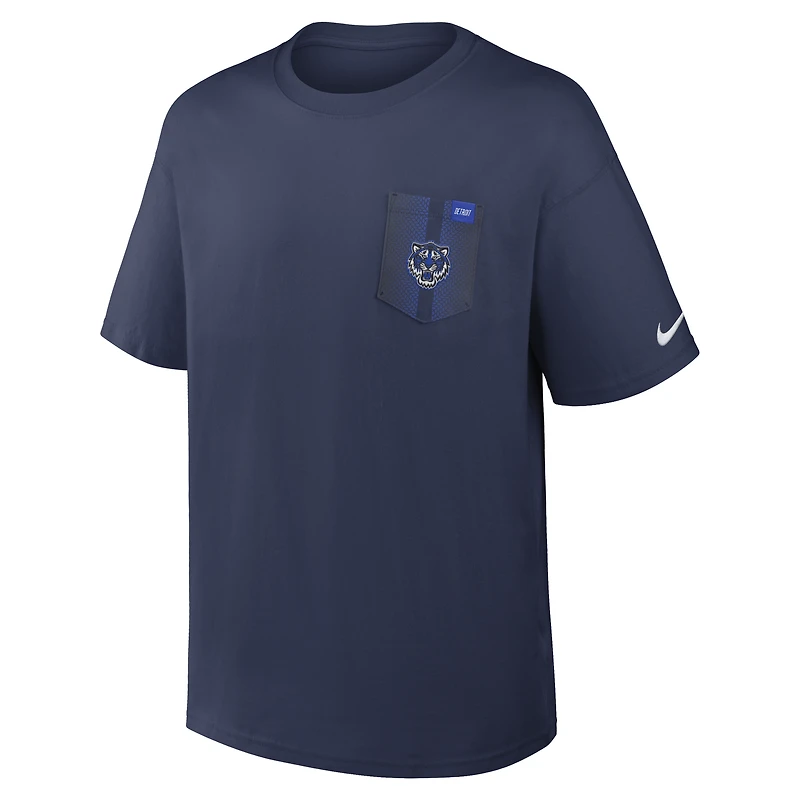 T-shirt à poche Nike City Connect Max90 Detroit Tigers bleu marine pour homme