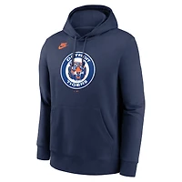 Sweat à capuche Nike bleu marine Detroit Tigers Cooperstown Collection Logo Club pour homme
