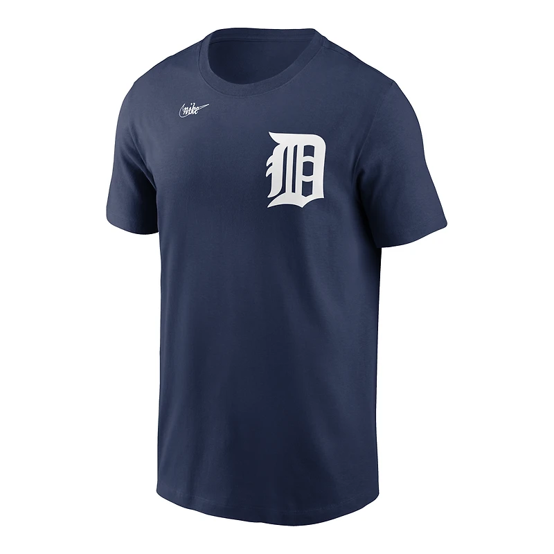 Men's Nike Orange Detroit Tigers Cooperstown Collection Logo T-Shirt