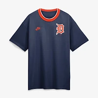 T-shirt à col rond Nike bleu marine Detroit Tigers Cooperstown Collection pour homme