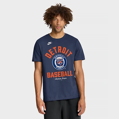 T-shirt homme Nike bleu marine Detroit Tigers Cooperstown Collection