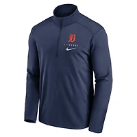 Men's Nike Navy Detroit Tigers Franchise Logo Pacer Performance Half-Zip Top