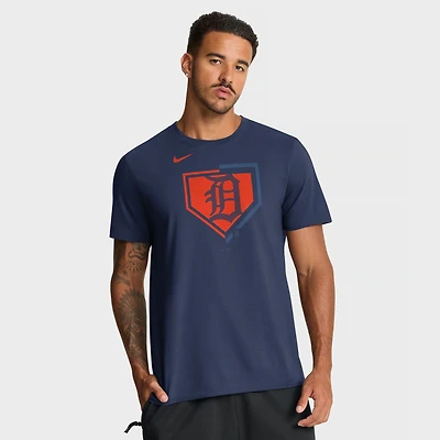T-shirt Nike Icon Detroit Tigers bleu marine pour homme