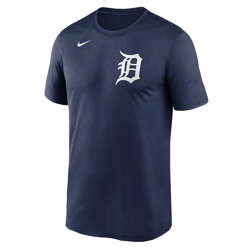 Men's Nike Navy Detroit Tigers Legend Fuse Wordmark T-Shirt