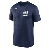Men's Nike Navy Detroit Tigers Legend Fuse Wordmark T-Shirt