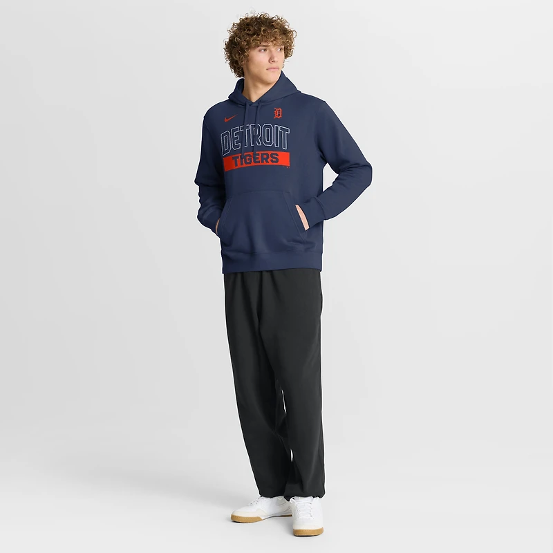 Sweat à capuche Nike bleu marine Detroit Tigers Primetime Club pour homme