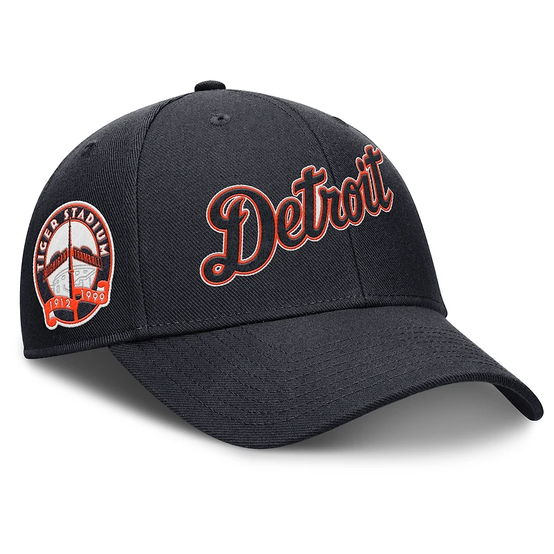 Men's Nike Navy Detroit Tigers Rise Gaberdine Adjustable Hat