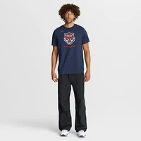 Men's Nike  Navy Detroit Tigers Tri-Blend Logo T-Shirt