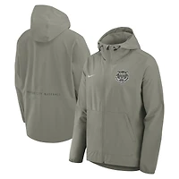 Veste à capuche zippée intégrale Nike Detroit Tigers Unlimited, couleur olive, pour homme