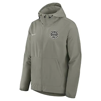 Men's Nike Olive Detroit Tigers Unlimited Packable Full-Zip Hooded Jacket
