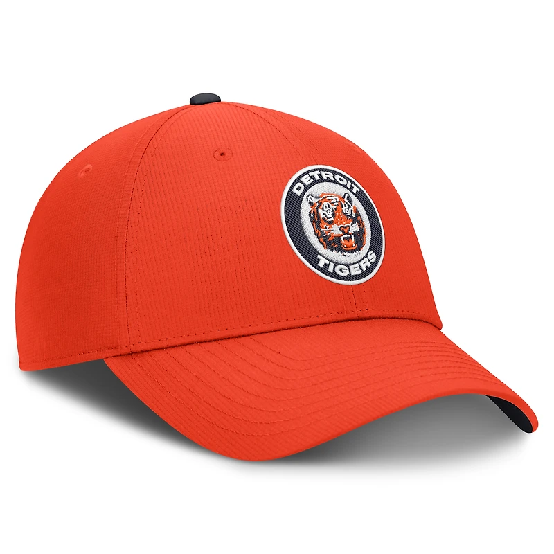 Casquette ajustable Nike orange Detroit Tigers Cooperstown Club Dri-FIT pour homme