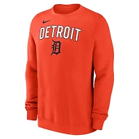Sweat-shirt Nike orange Detroit Tigers pour homme