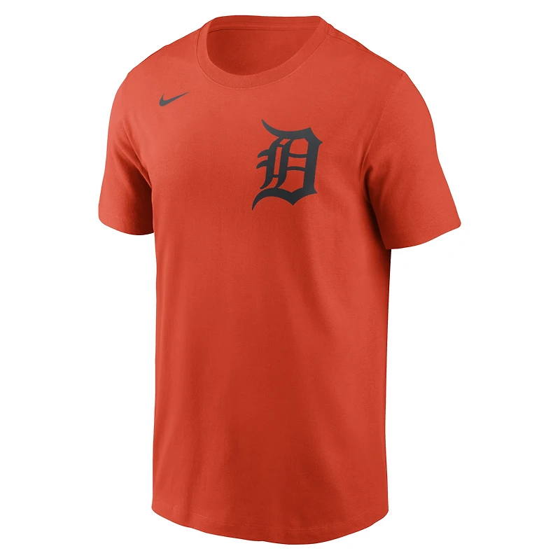 T-shirt Nike orange Detroit Tigers pour homme