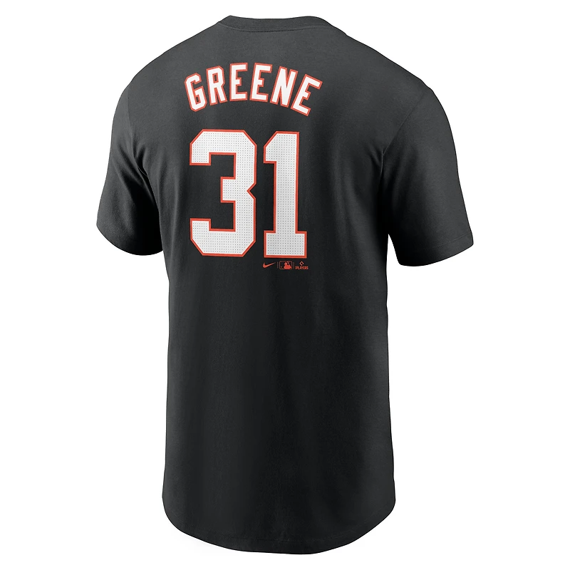 T-shirt Nike Riley Greene noir pour homme, avec nom et numéro Fuse des Detroit Tigers