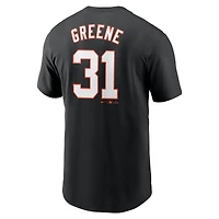 Men's Nike Riley Greene Black Detroit Tigers Fuse Name & Number T-Shirt