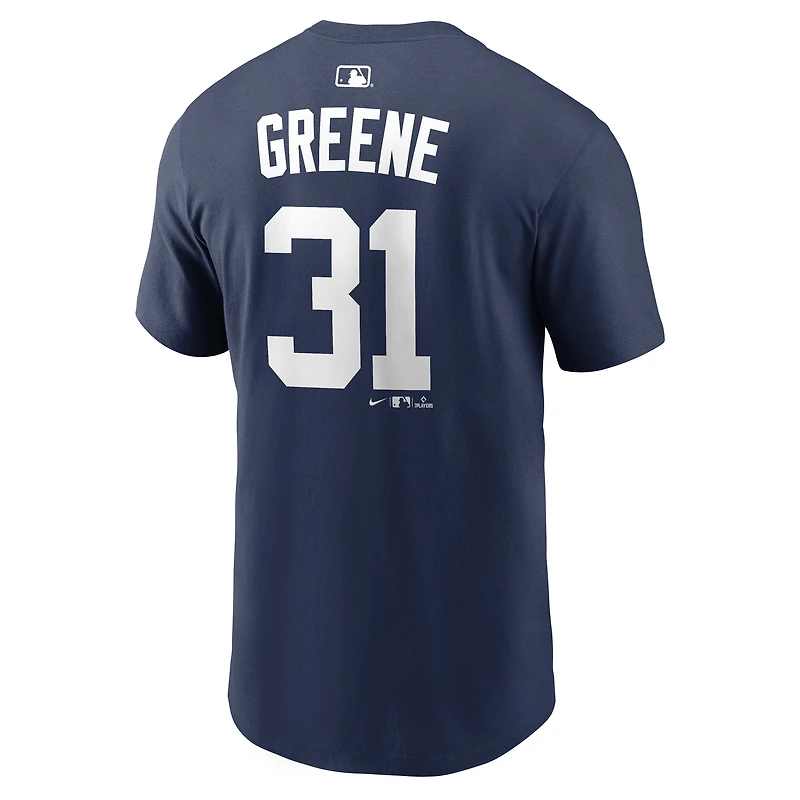 Men's Nike Riley Greene Navy Detroit Tigers Name & Number T-Shirt
