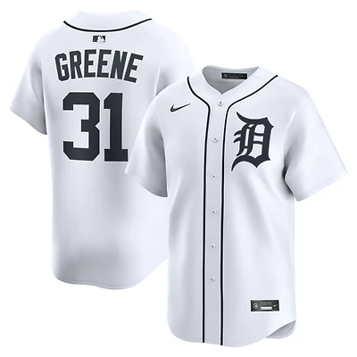 Maillot de joueur à domicile Nike Riley Greene pour homme, blanc, Detroit Tigers, édition limitée