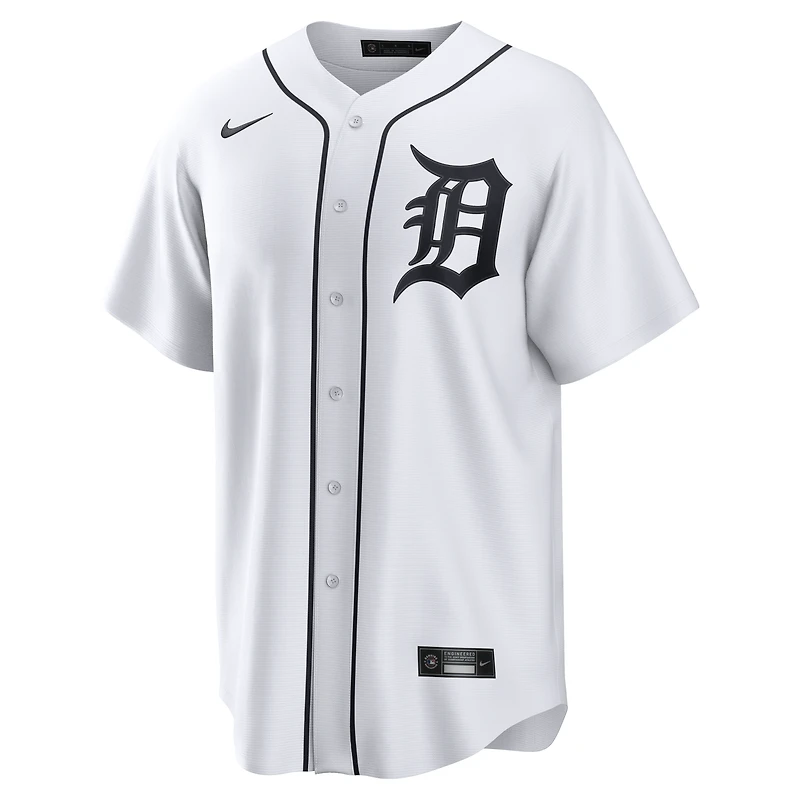Maillot Nike Riley Greene blanc pour homme, réplique à domicile des Detroit Tigers