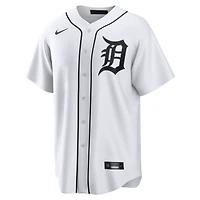 Maillot Nike Riley Greene blanc pour homme, réplique à domicile des Detroit Tigers