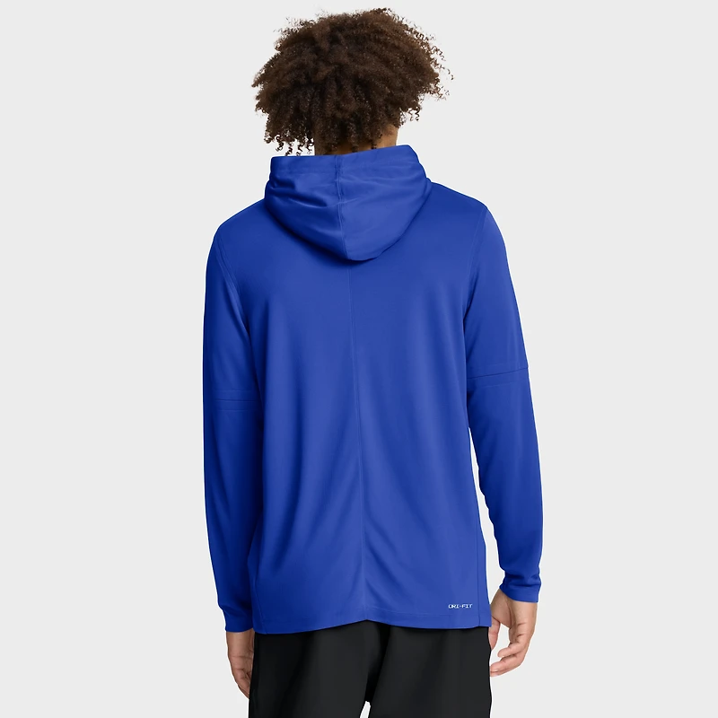 T-shirt à capuche manches longues Nike Royal Detroit Tigers City Connect Dri-FIT pour homme