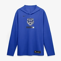 Men's Nike Royal Detroit Tigers City Connect Dri-FIT Long Sleeve Hooded T-Shirt