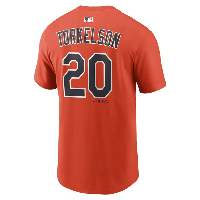 Men's Nike Spencer Torkelson Orange Detroit Tigers Name & Number T-Shirt