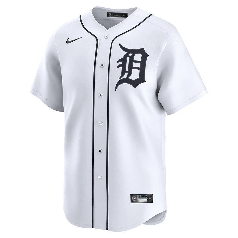 Maillot Nike Spencer Torkelson blanc pour homme, édition limitée, domicile des Detroit Tigers