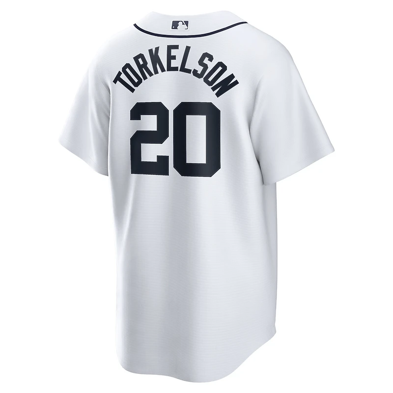 Maillot Nike Spencer Torkelson blanc pour homme, réplique domicile des Detroit Tigers