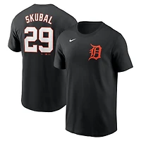 T-shirt Nike Tarik Skubal noir pour homme, avec nom et numéro Fuse des Detroit Tigers