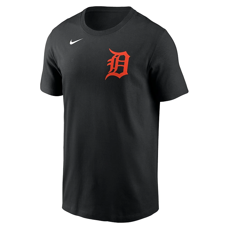 Men's Nike Tarik Skubal Black Detroit Tigers Fuse Name & Number T-Shirt