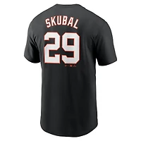 T-shirt Nike Tarik Skubal noir pour homme, avec nom et numéro Fuse des Detroit Tigers