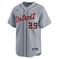Maillot Nike Tarik Skubal gris Detroit Tigers Road Limited pour homme