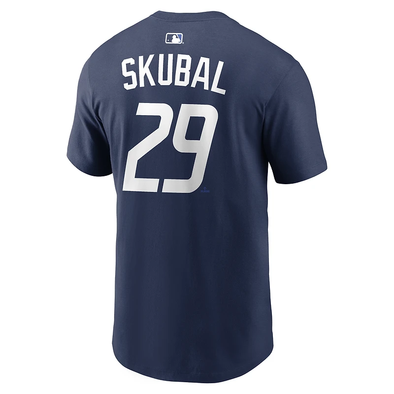 Men's Nike Tarik Skubal Navy Detroit Tigers City Connect Name & Number T-Shirt