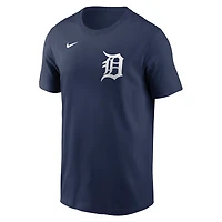 T-shirt Nike Tarik Skubal bleu marine pour homme avec nom et numéro Fuse des Detroit Tigers