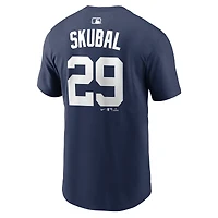 Men's Nike Tarik Skubal Navy Detroit Tigers Name & Number T-Shirt