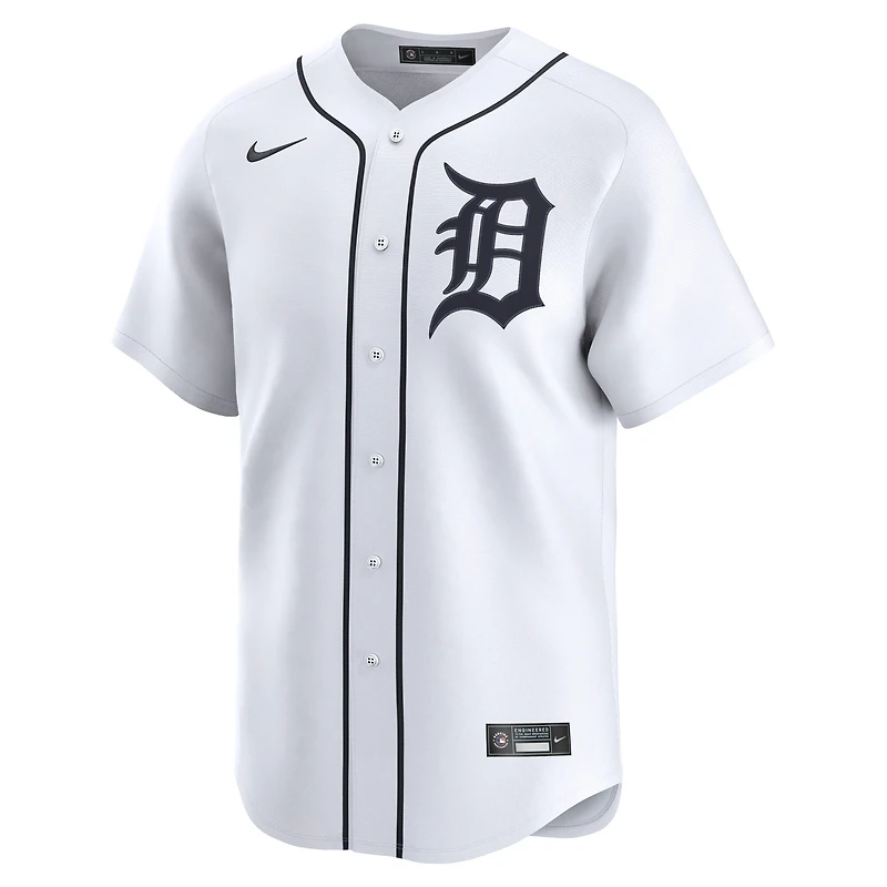 Maillot de joueur Nike Tarik Skubal pour homme, édition limitée, blanc, Detroit Tigers