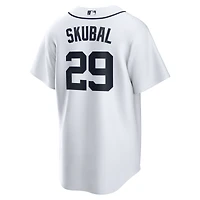 Maillot Nike Tarik Skubal pour homme, réplique blanche des Detroit Tigers à domicile