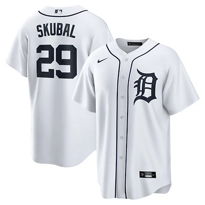 Maillot Nike Tarik Skubal pour homme, réplique blanche des Detroit Tigers à domicile