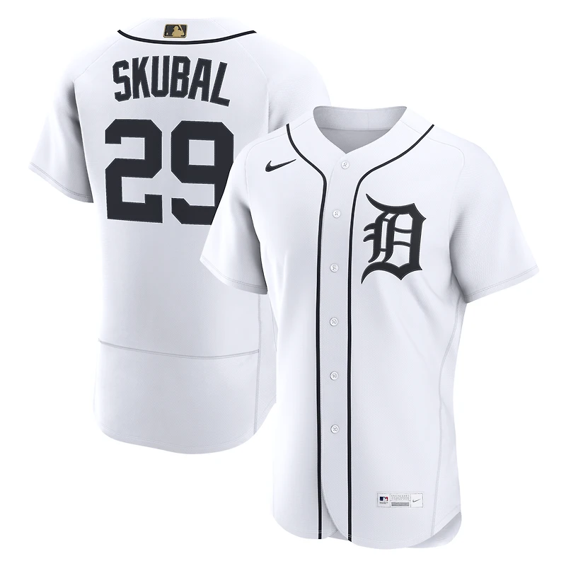 Maillot authentique Nike Tarik Skubal blanc des Tigers de Detroit, récompensé par la MLB.