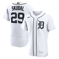 Maillot authentique Nike Tarik Skubal blanc des Tigers de Detroit, récompensé par la MLB.
