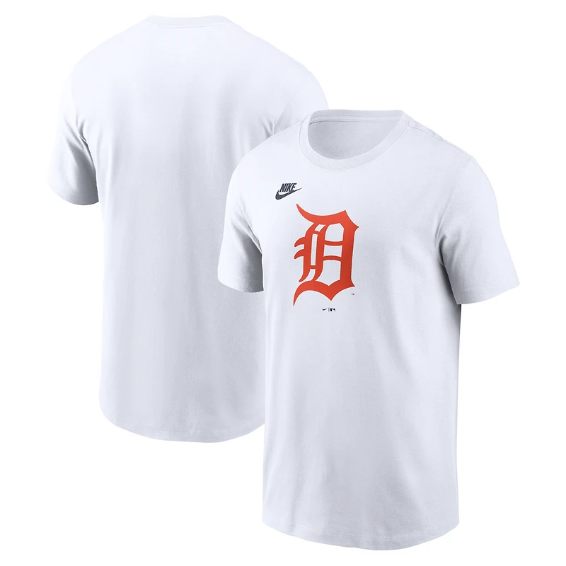 Men's Nike White Detroit Tigers Cooperstown Collection Logo T-Shirt
