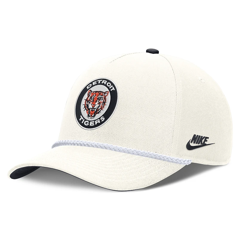 Men's Nike White Detroit Tigers Cooperstown Collection Rise Adjustable Hat