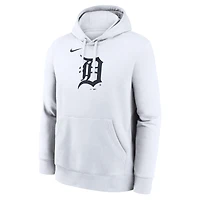 Sweat à capuche Nike blanc Detroit Tigers pour homme