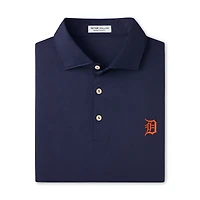 Polo de performance Peter Millar pour homme, bleu marine, Detroit Tigers Hugo.