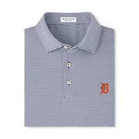 Polo Peter Millar bleu marine à rayures jubilé des Tigers de Détroit pour homme