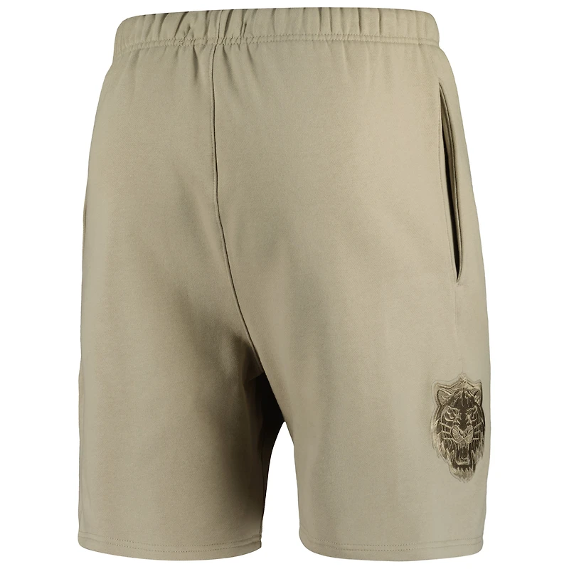 Men's Pro Standard Khaki Detroit Tigers Neutral Fleece Shorts